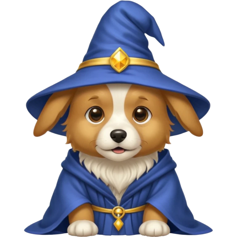 Dog wizard emoji