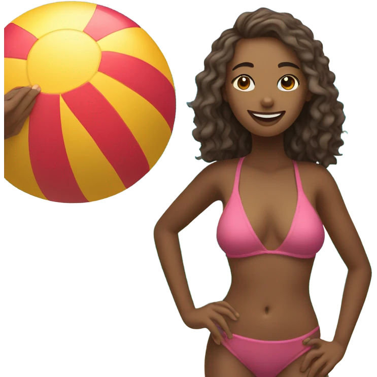 Beach girl emoji