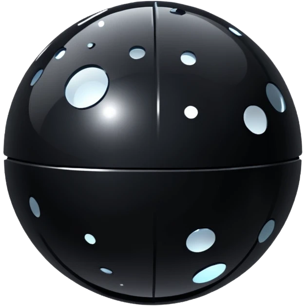 black sparkling disco ball emoji