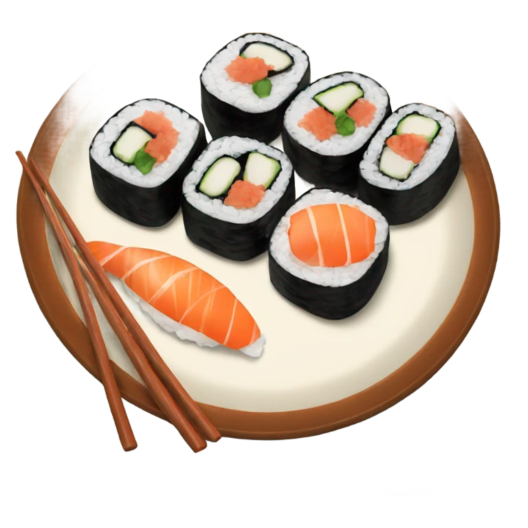 plate of sushi emoji
