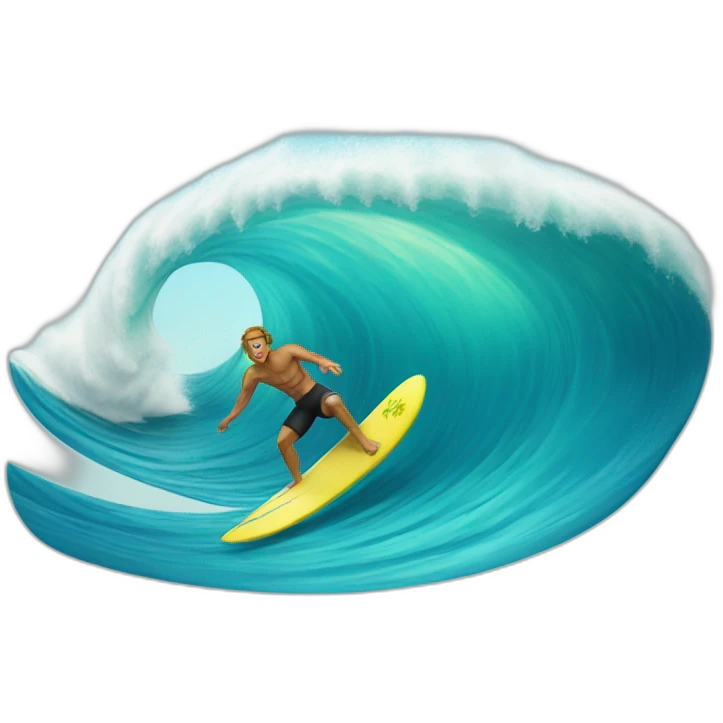 big wave surfer emoji
