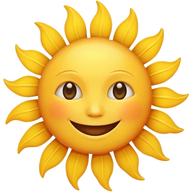 smiling sun emoji emoji