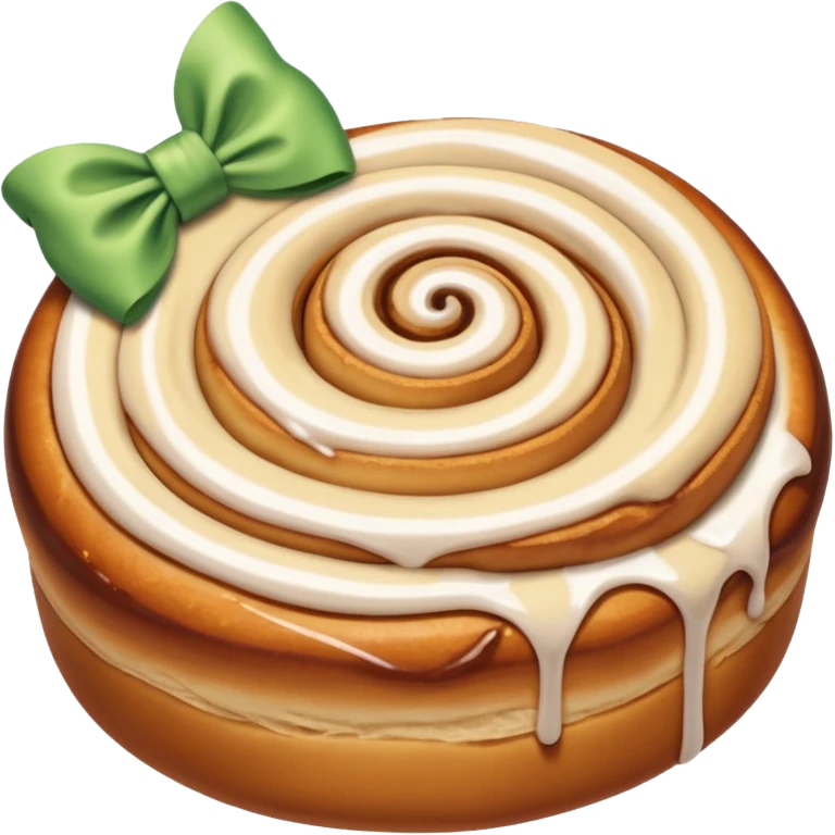 cinnamon roll bow emoji