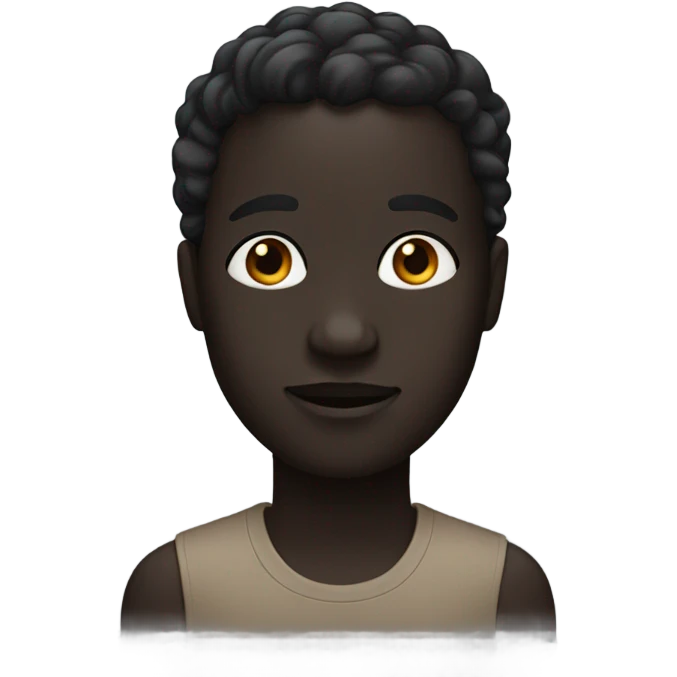 very black person emoji