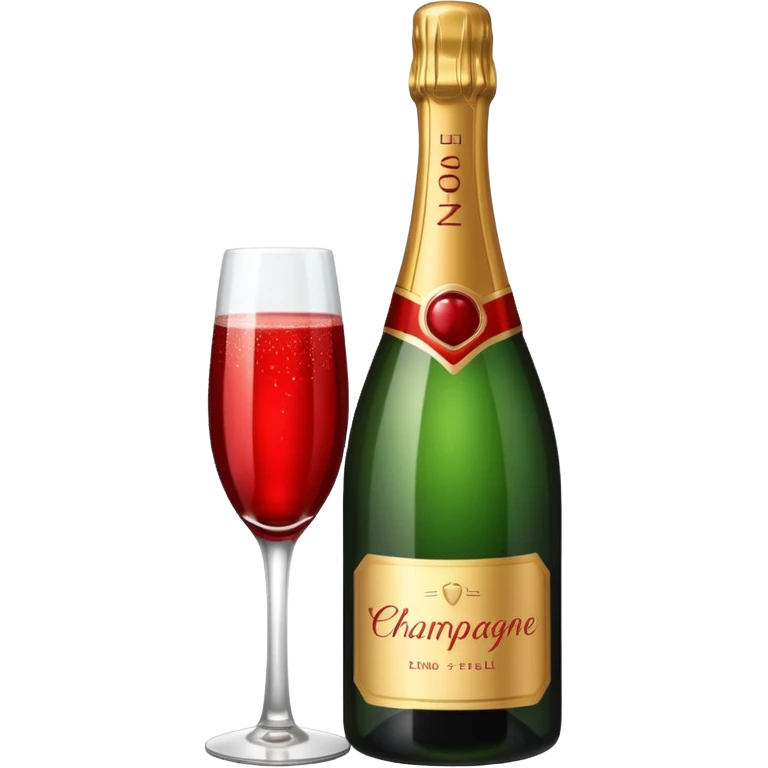 botle champgne RED emoji