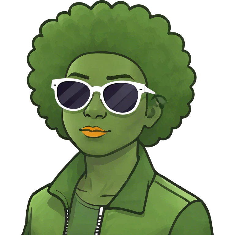 Mache mir ein Afro Sänger Emoji  emoji