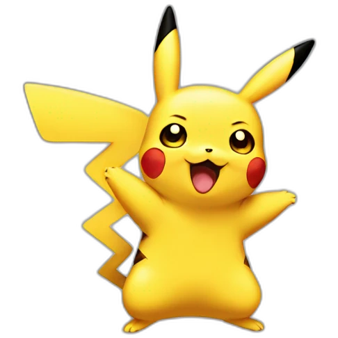 Pikachu laughting tear emoji