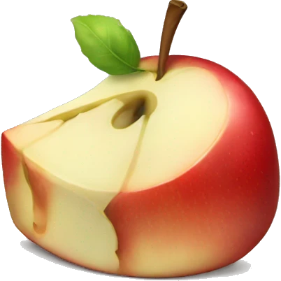 sad apple slice  emoji