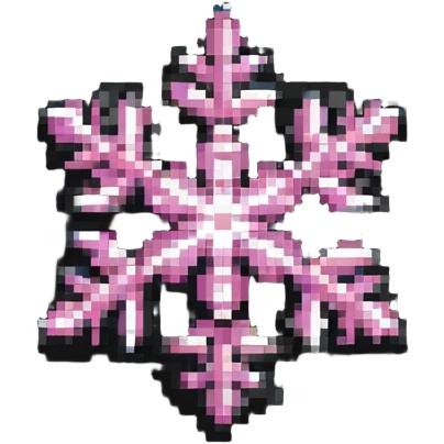 pink snowflake emoji