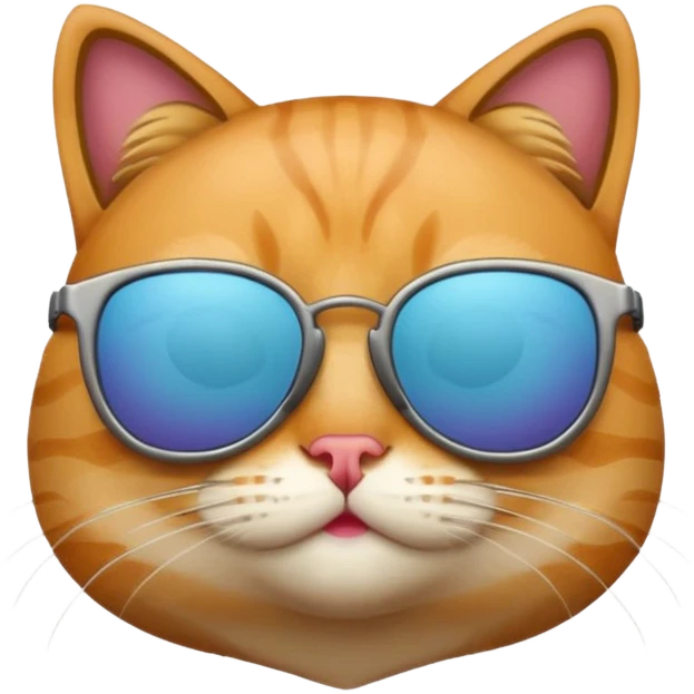 Cat wearing sunglasses emoji