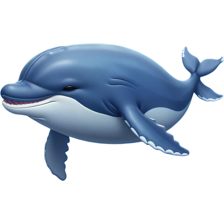 Meme-Worthy Cute Sleeping Humpback Whale Portrait Emoji, Head resting peacefully with a contented smile, showcasing an enormous blue-gray body with gently drifting pectoral fins and eyes softly closed in serene slumber, Simplified yet adorably endearing features, highly detailed, glowing with a soft, drowsy deep-sea light, high shine, relaxed and utterly lovable, stylized with an air of playful oceanic laziness, soft glowing outline, capturing the essence of a sleeping humpback whale that feels destined to become the next viral icon of adorable marine rest! emoji