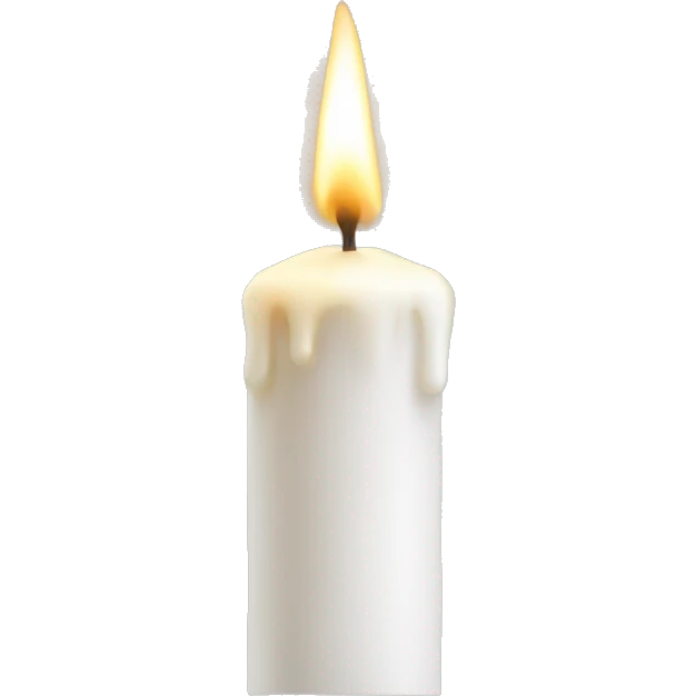 white candle tall  emoji