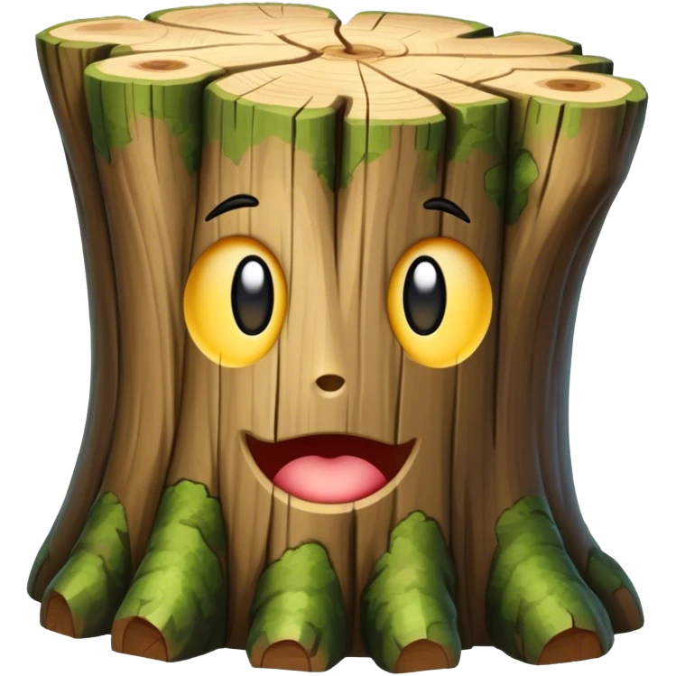 tree trunk block emoji