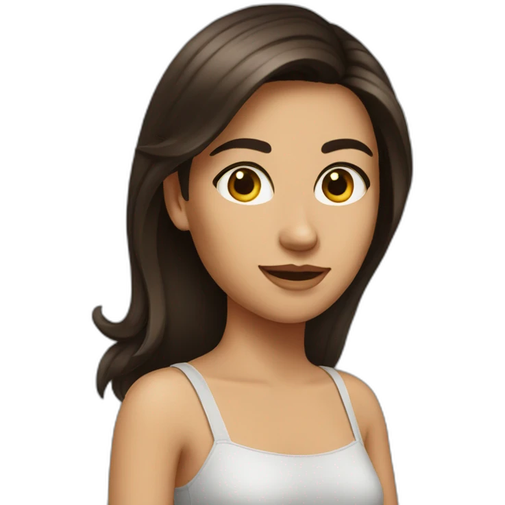 Brunette girl emoji