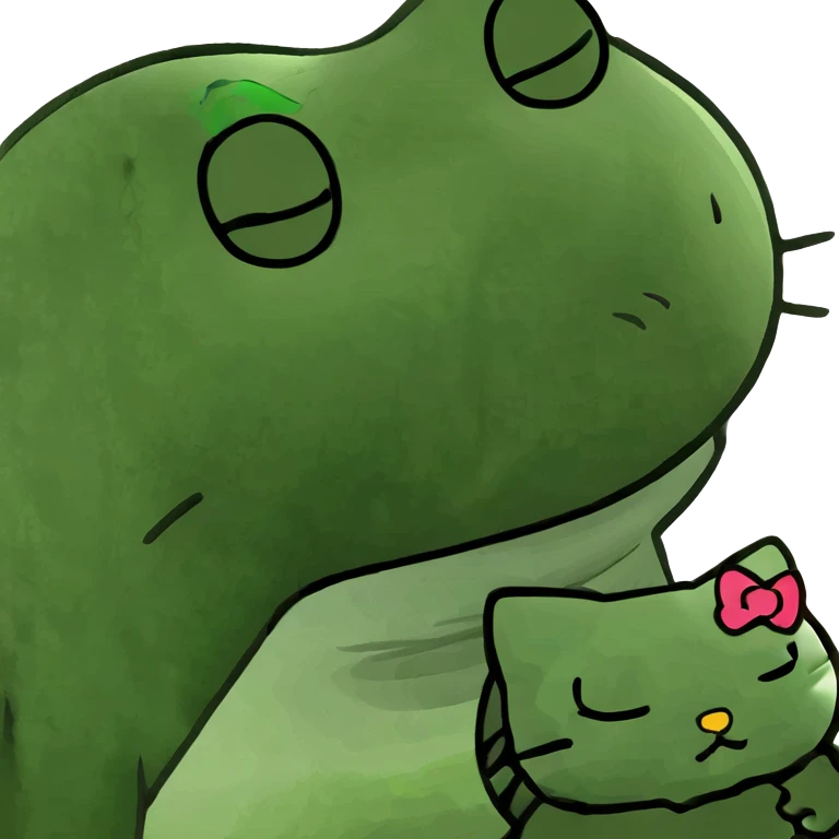 Hello kitty being sleepy  emoji