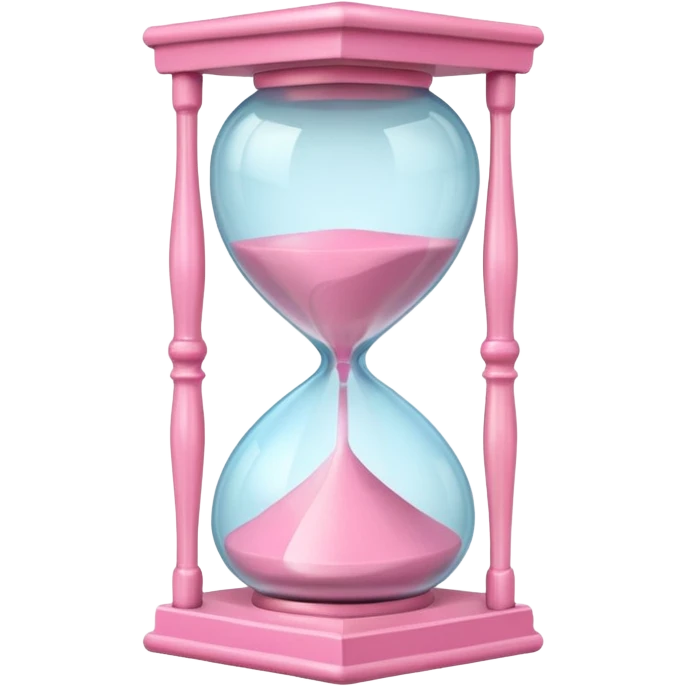 pink hourglass aestetic emoji
