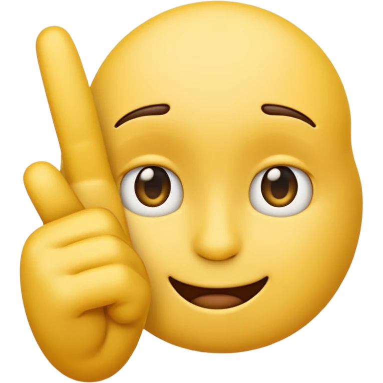 Shy emoji pointing fingers emoji