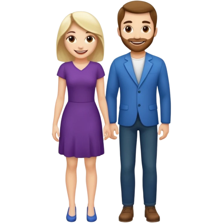 make her with no clothing full body and make him behind her  emoji