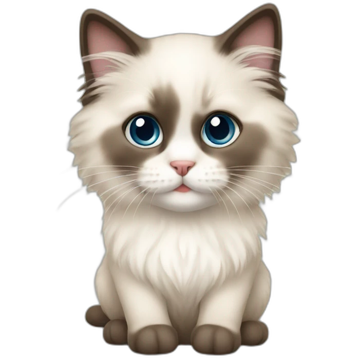 ragdoll kitten emoji