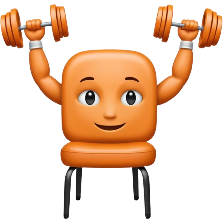 Un cerveau avec un immense sourire blanc, de beaux yeux noirs et des muscles emoji