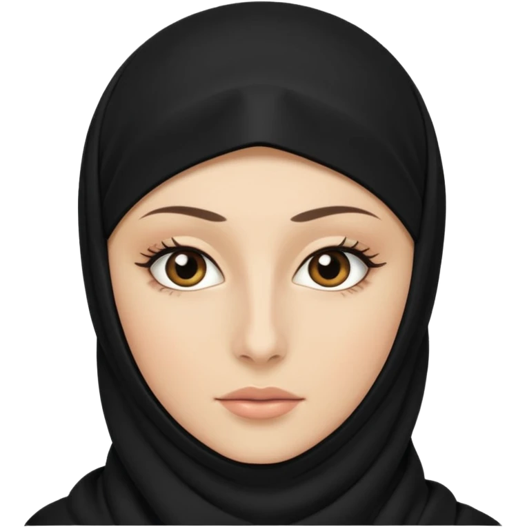 niqab with lashes emoji