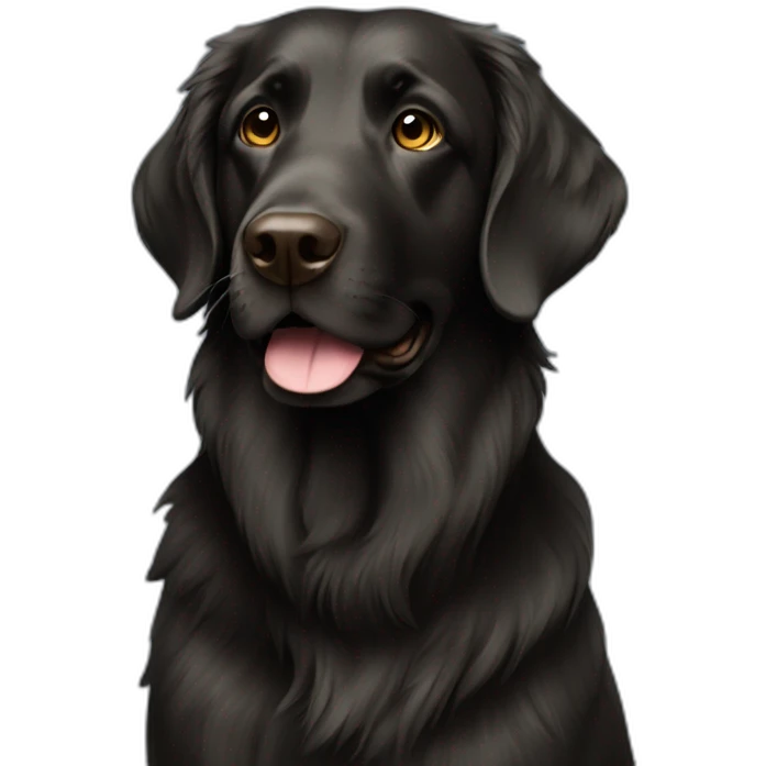 Flat coat retriver emoji