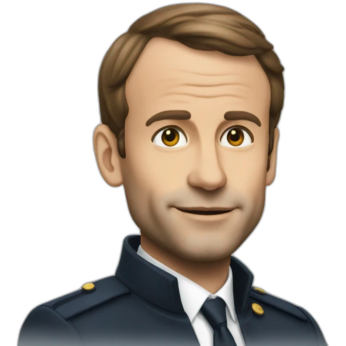Macron sur chat emoji