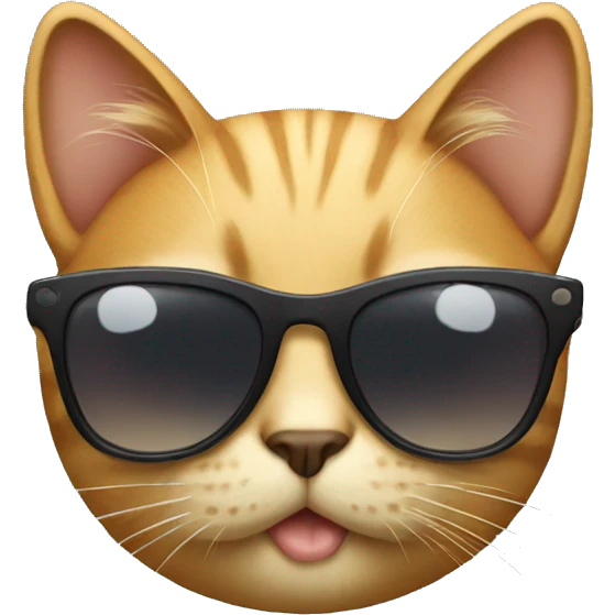Cat with sunglasses emoji
