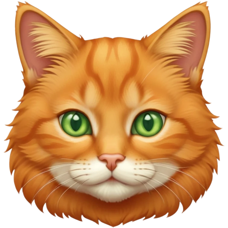 cute orange tabby cat face emoji