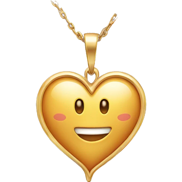 Heart shaped necklace  emoji