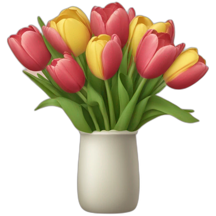 tulipe bouquet emoji