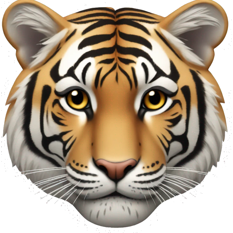 Un tigre qui est mécontent  emoji