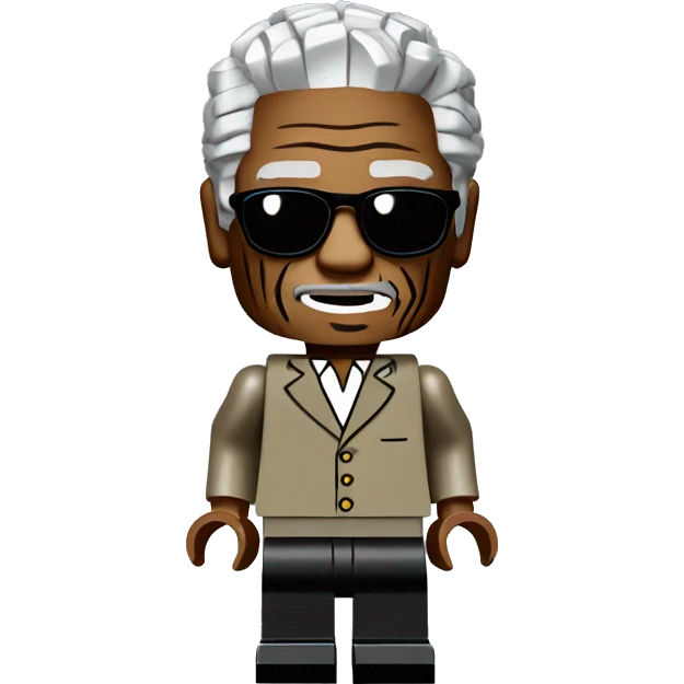 MORGAN FREEMAN lego full body emoji