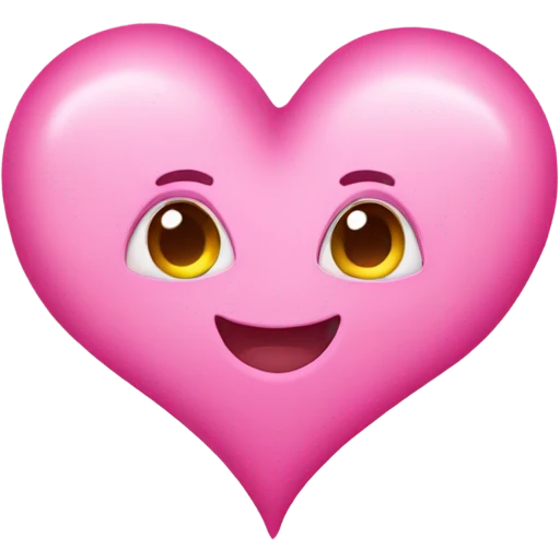 Pink hearts emoji