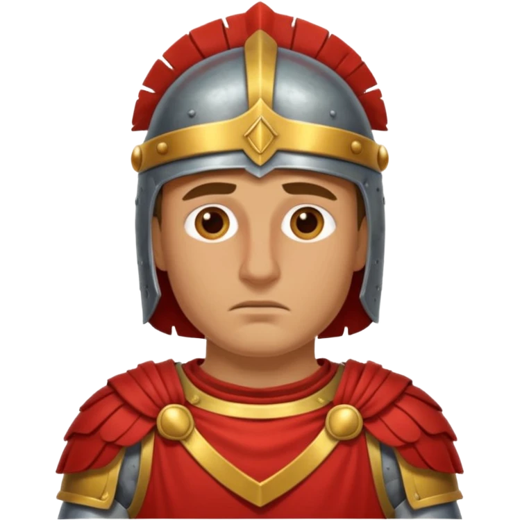 roman knight tired only head emoji