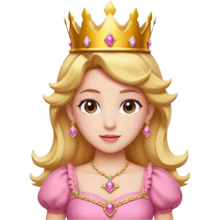 princess peach mixed with a peach emoji