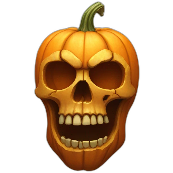 pumpkin skull emoji