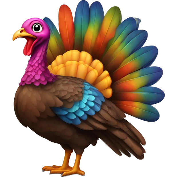  Colorful Turkey emoji