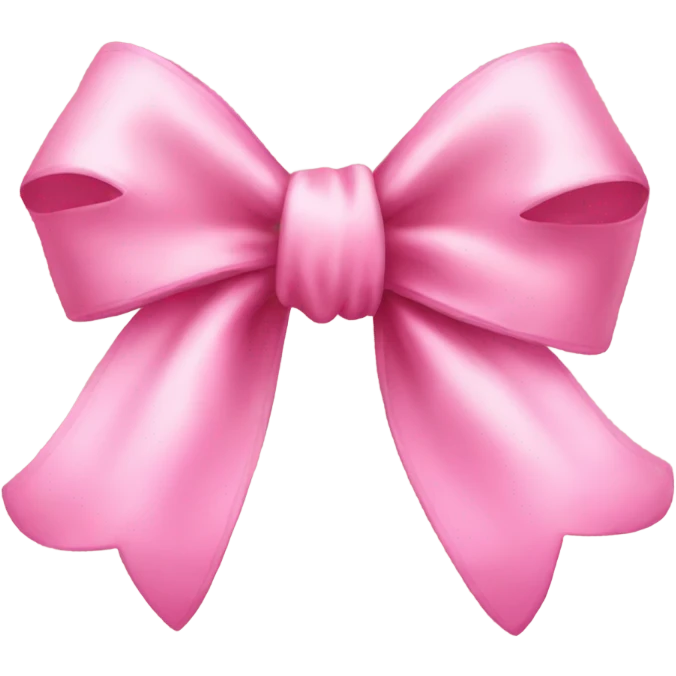 Cute pink bow emoji