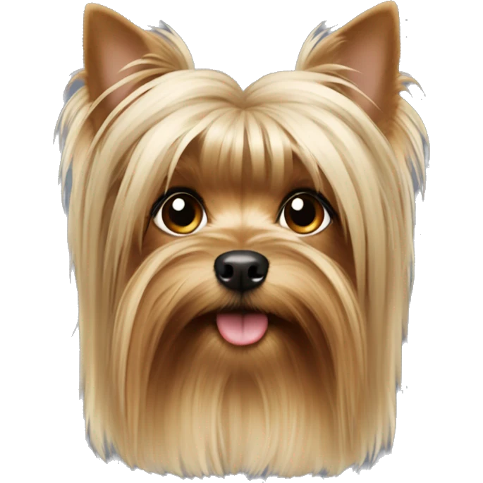 yorkshire terrier long hair girl emoji