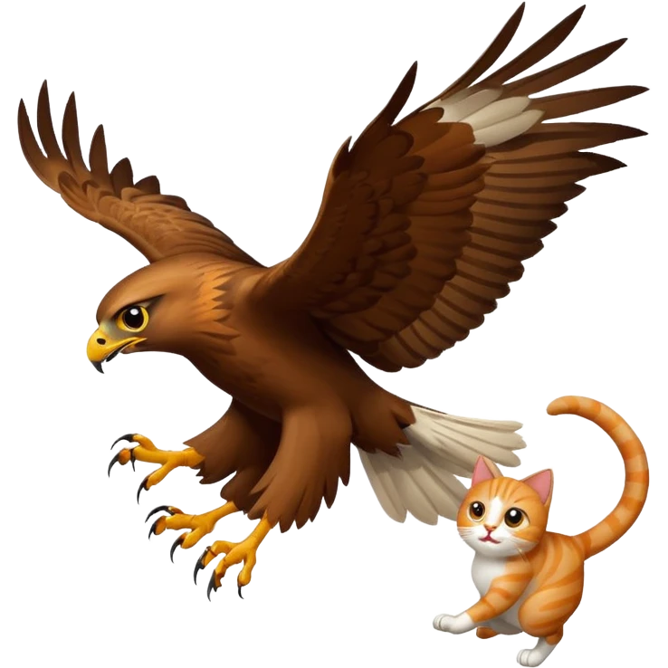 Hawk getting cat emoji
