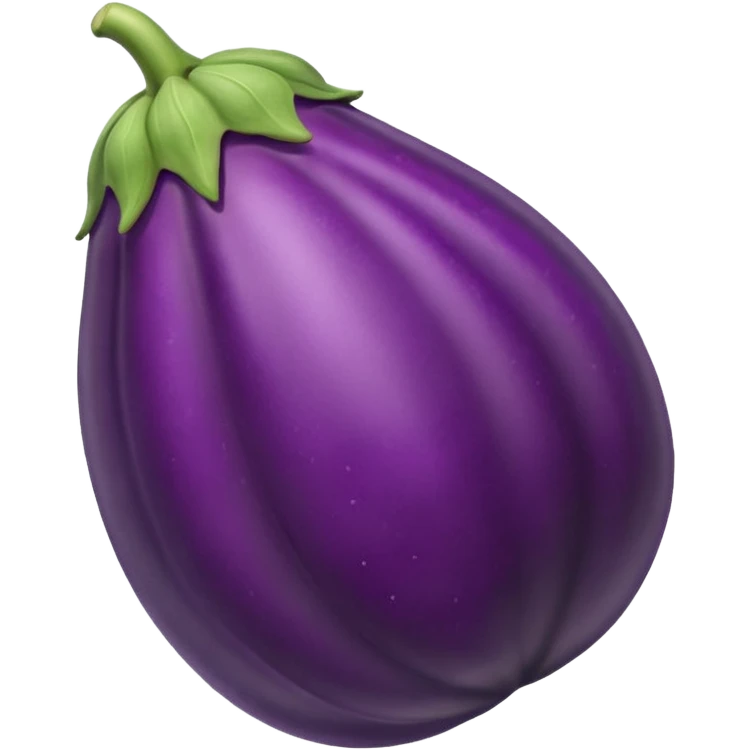 eggplant with lots of veins emoji
