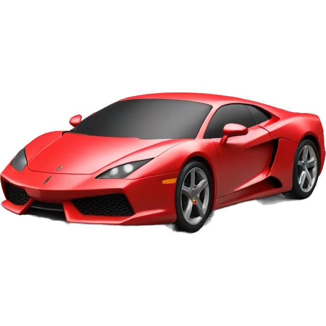 exotic car red 3d emoji