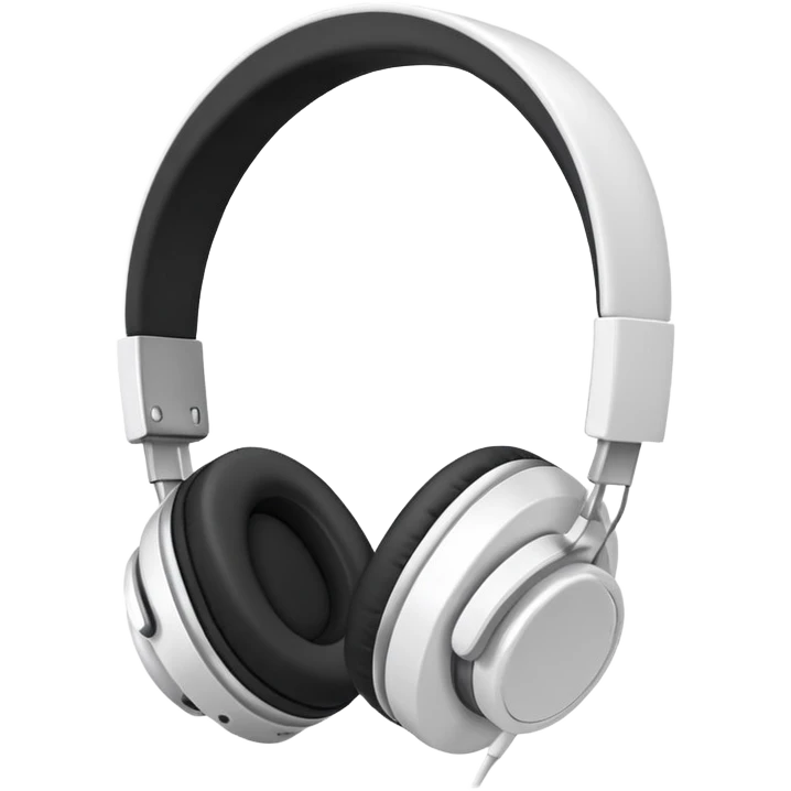 Audífonos blancos emoji