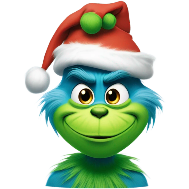 Blue grinch emoji
