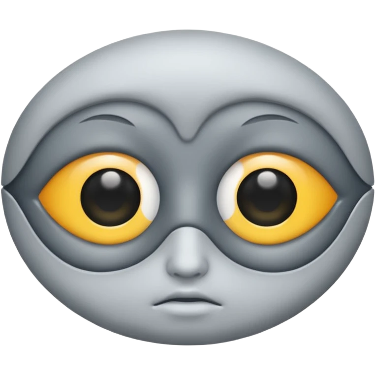 Gray under-eye patches emoji