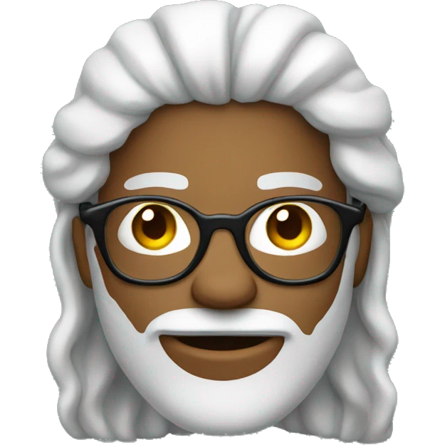 Hippie guy with glasses emoji