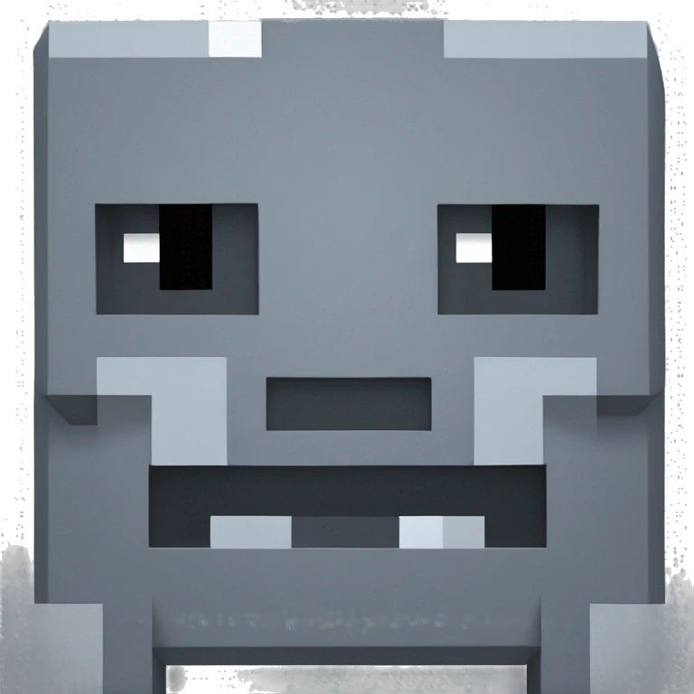 minecraft gray creeper of bedrock emoji