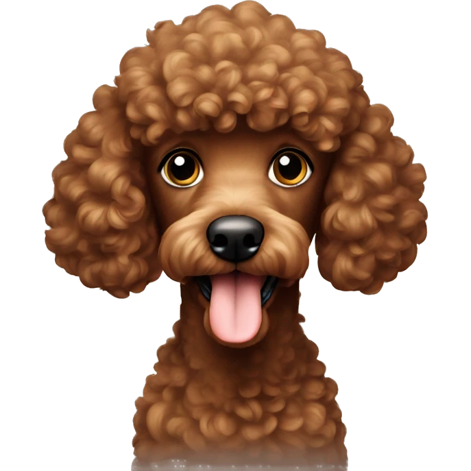 brown poodle emoji