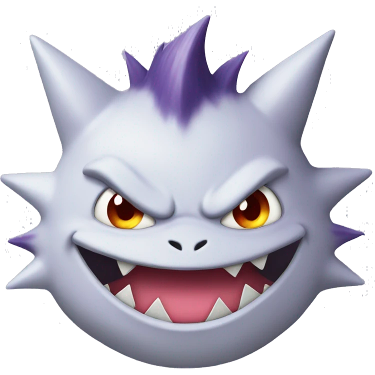 Gengar white emoji